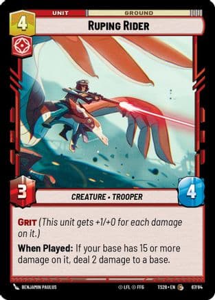Ruping Rider — Twin Suns Star Wars: Unlimited card by Benjamin Paulus