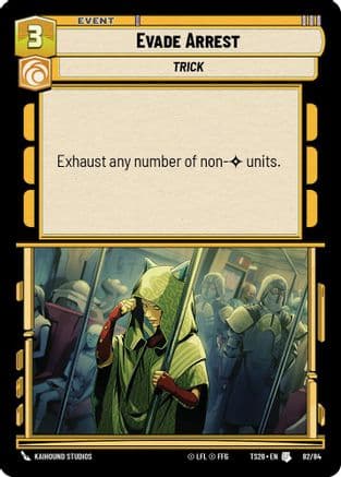 Evade Arrest — Twin Suns Star Wars: Unlimited card by Kaihound Studios