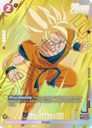 Son Goku : BR - FB09-009 (Limited Pack 26-27 WAVE1) — Tournament and Championship Promos