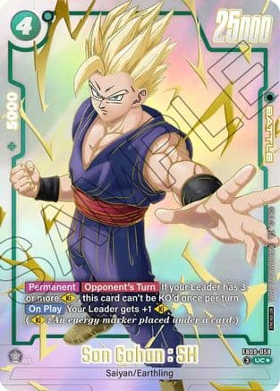 Son Gohan : SH - FB09-058 (Limited Pack 26-27 WAVE1) — Tournament and Championship Promos