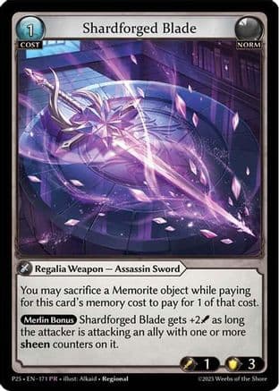 Shardforged Blade — Promotional Cards