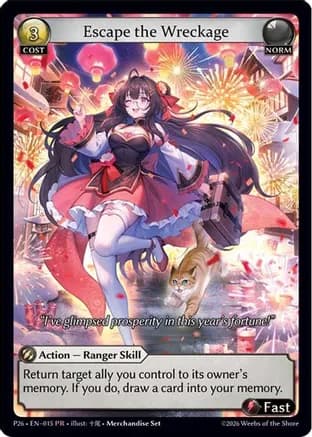 Escape the Wreckage — Promotional Cards