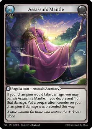 Assassin's Mantle (152) — Promotional Cards