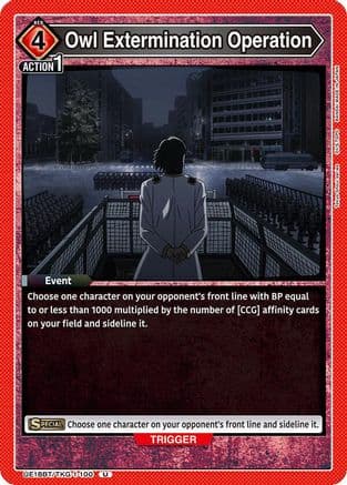 Owl Extermination Operation — UE18BT: Tokyo Ghoul