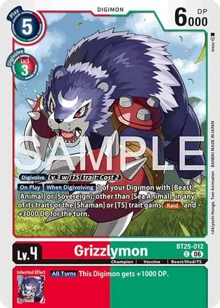 Grizzlymon - BT25-012 — Dual Revolution