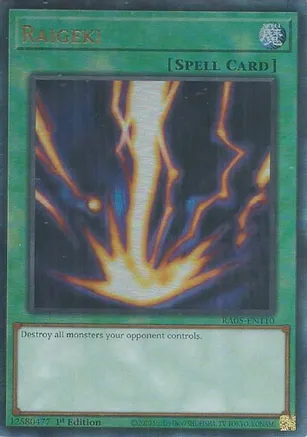 Raigeki (Ultimate Rare) — Rarity Collection 5