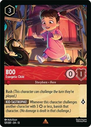 Boo - Energetic Child — Attack of the Vine! Disney Lorcana card by Malia Ewart