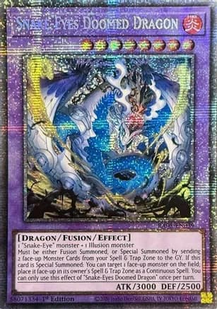 Snake-Eyes Doomed Dragon (Starlight Rare) — Rarity Collection 5