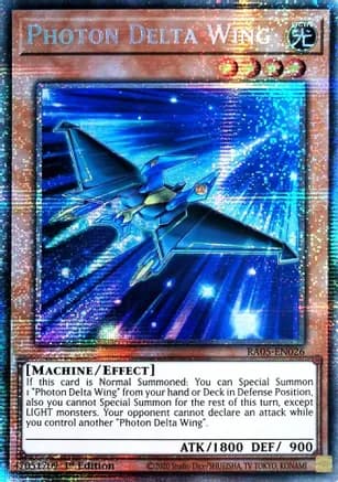 Photon Delta Wing (Starlight Rare) — Rarity Collection 5