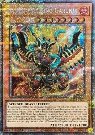Sacred Fire King Garunix (Starlight Rare) — Rarity Collection 5