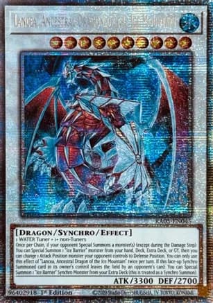 Lancea, Ancestral Dragon of the Ice Mountain (Starlight Rare) — Rarity Collection 5