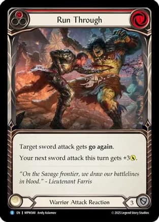 Run Through (Red) — Mastery Pack Warrior
