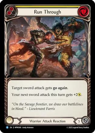 Run Through (Yellow) — Mastery Pack Warrior