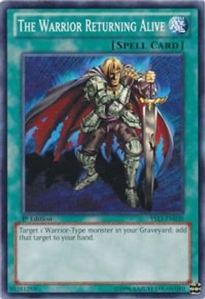 The Warrior Returning Alive — Super Starter: V for Victory Yu-Gi-Oh! card by KAZUKI TAKAHASHI