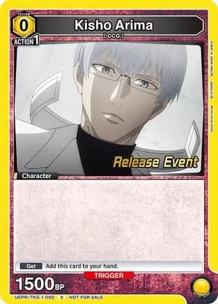 Kisho Arima (002) — UE18BT: Tokyo Ghoul Release Event Cards