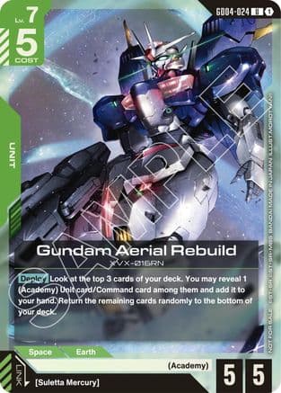 Gundam Aerial Rebuild (GD04 Release Event) — Gundam Promotional Cards