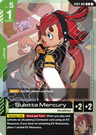Suletta Mercury (GD04 Release Event) — Gundam Promotional Cards