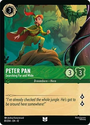 Peter Pan - Searching Far and Wide (Foil) — Wilds Unknown