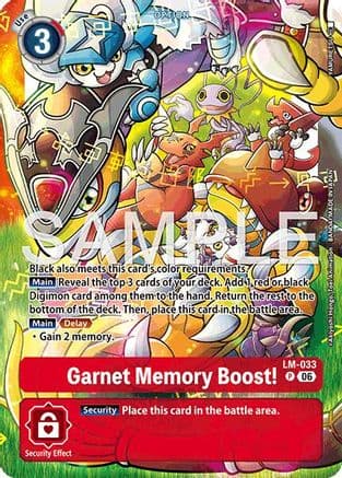 Garnet Memory Boost! (Alternate Art) — Starter Deck 23: Beatbreak