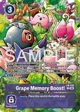 Grape Memory Boost! (Alternate Art) — Starter Deck 23: Beatbreak