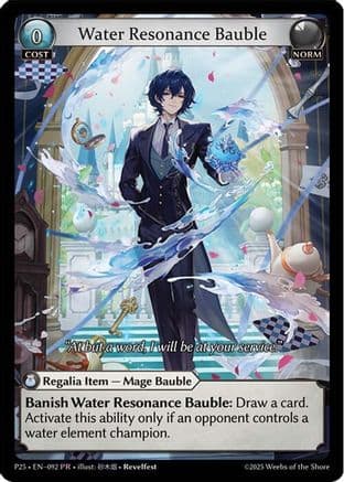 Water Resonance Bauble — Promotional Cards