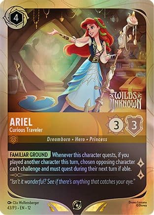 Ariel - Curious Traveler — Disney Lorcana Promo Cards