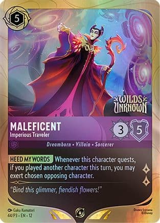 Maleficent - Imperious Traveler — Disney Lorcana Promo Cards