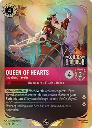 Queen of Hearts - Impatient Traveler — Disney Lorcana Promo Cards