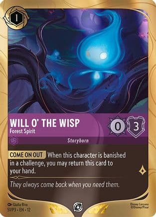 Will o' the Wisp - Forest Spirit — Disney Lorcana Promo Cards
