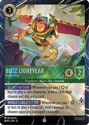 Buzz Lightyear - On the Way — Disney Lorcana Promo Cards