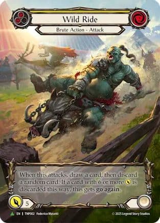 Wild Ride (Yellow) (Marvel) - TNP002 — Flesh and Blood: Promo Cards