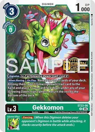 Gekkomon (Welcome Tamers Pack Vol.2) — Starter Deck 23: Beatbreak Release Event Cards