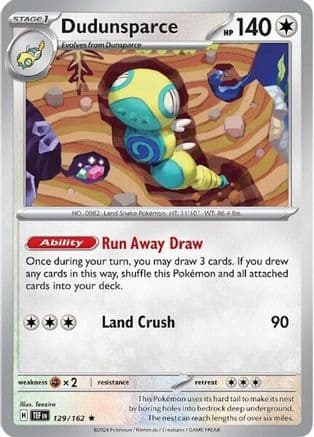 Dudunsparce - 129/162 (Non-Holo) — Deck Exclusives