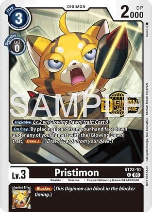 Pristimon (Welcome Tamers Pack Vol.2) — Starter Deck 23: Beatbreak Release Event Cards