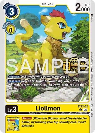 Liollmon (Welcome Tamers Pack Vol.2) — Starter Deck 23: Beatbreak Release Event Cards