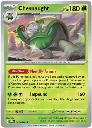 Chesnaught — ME04: Chaos Rising Pokémon TCG card by Uta