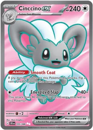 Cinccino ex - 105/086 — ME04: Chaos Rising