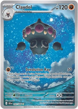 Claydol - 092/086 — ME04: Chaos Rising Pokémon TCG card by matazo