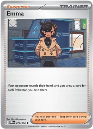 Emma - 077/086 — ME04: Chaos Rising Pokémon TCG card by Akira Komayama