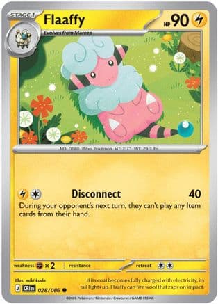 Flaaffy — ME04: Chaos Rising Pokémon TCG card by miki kudo