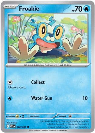 Froakie - 020/086 — ME04: Chaos Rising Pokémon TCG card by Kariya