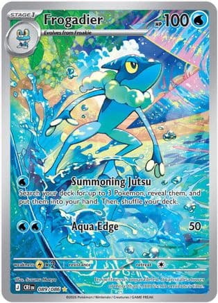 Frogadier - 089/086 — ME04: Chaos Rising Pokémon TCG card by Susumu Maeya