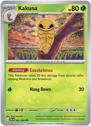 Kakuna — ME04: Chaos Rising Pokémon TCG card by nagimiso