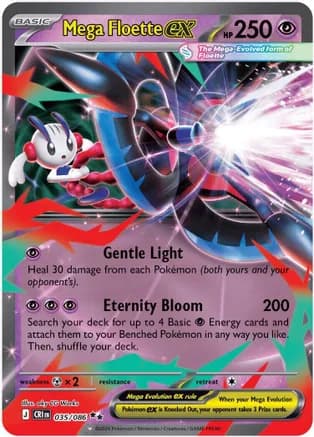 Mega Floette ex - 035/086 — ME04: Chaos Rising Pokémon TCG card by aky CG Works