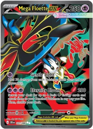 Mega Floette ex - 101/086 — ME04: Chaos Rising Pokémon TCG card by aky CG Works