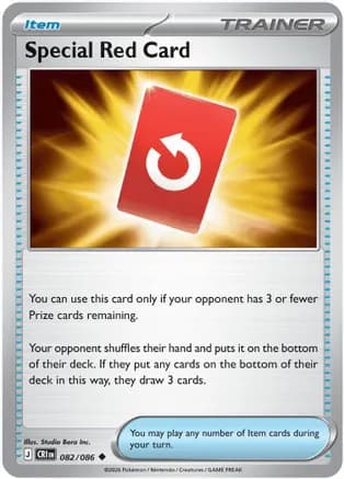 Special Red Card - 082/086 — ME04: Chaos Rising Pokémon TCG card by Studio Bora Inc.