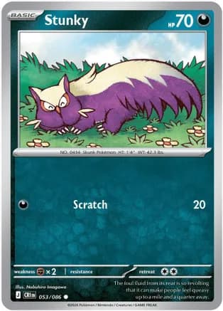 Stunky — ME04: Chaos Rising Pokémon TCG card by Nobuhiro Imagawa