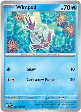 Wimpod — ME04: Chaos Rising Pokémon TCG card by 0313