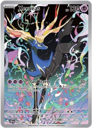 Xerneas - 091/086 — ME04: Chaos Rising Pokémon TCG card by YASHIRO Nanaco