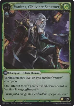 Vanitas, Obliviate Schemer — Alchemical Revolution Alter Edition